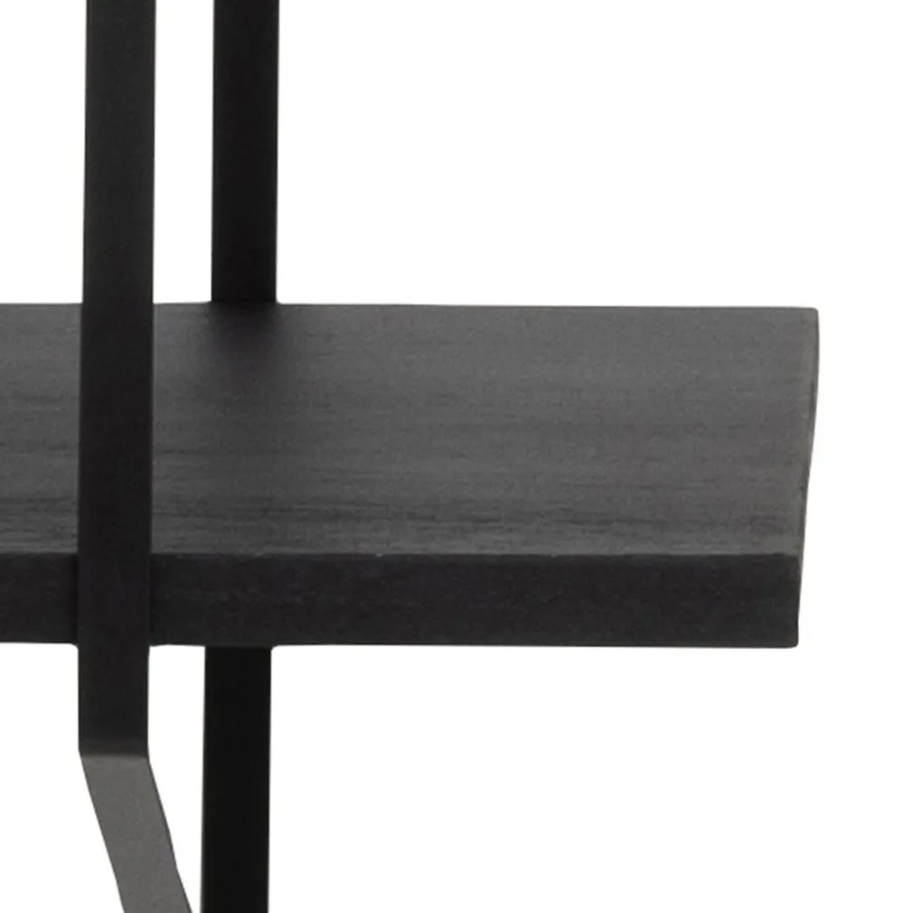 SEINARIIUL BELFAST 196X25XH111CM, MUST