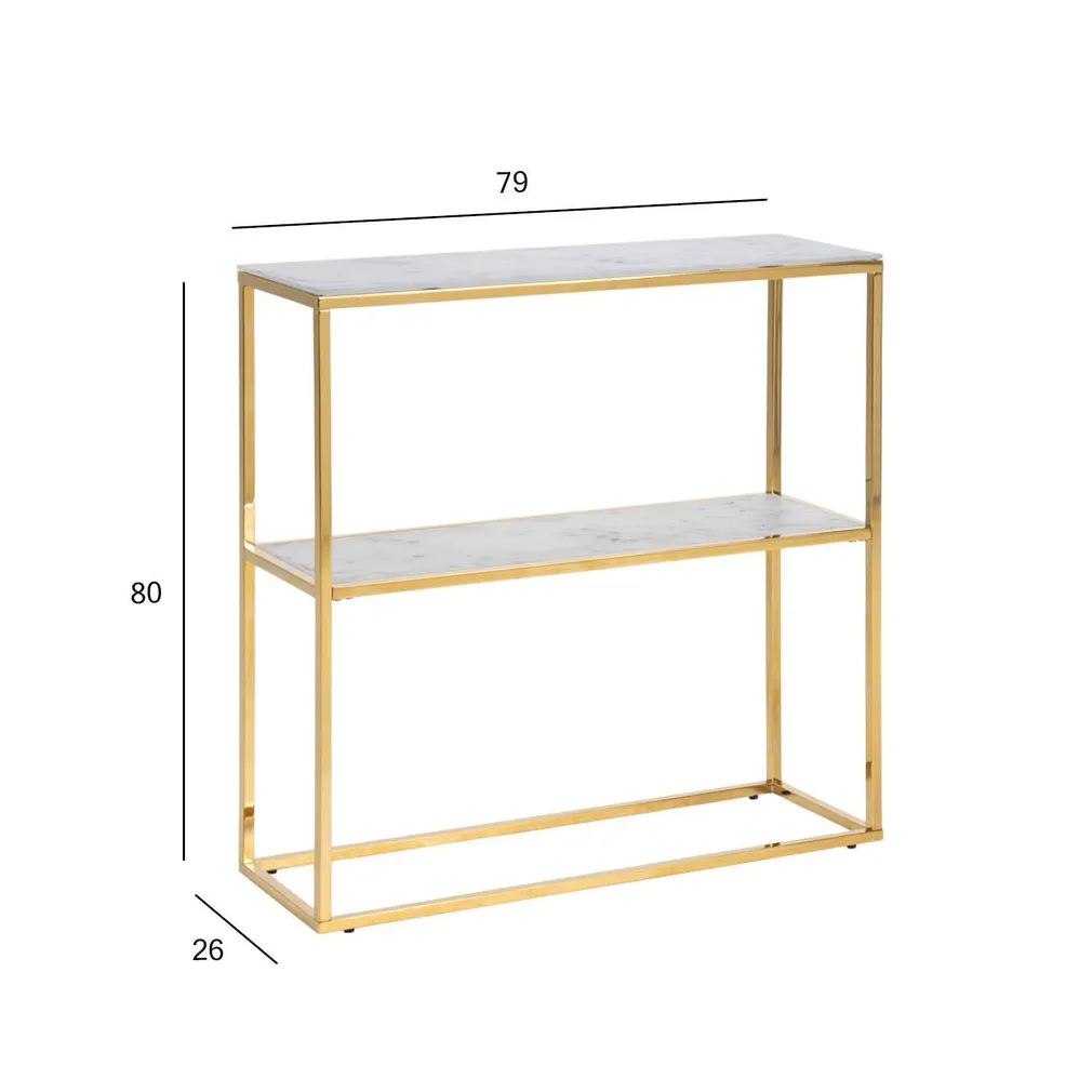 ABI-/KONSOOLLAUD ALISMA 79X26XH80CM, VALGE