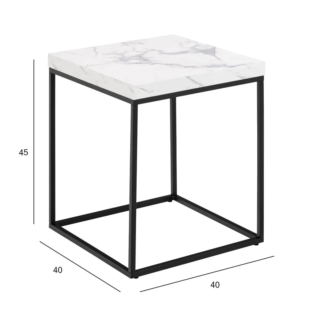 DIIVANILAUD BAROSSA 40X40XH45CM, VALGE