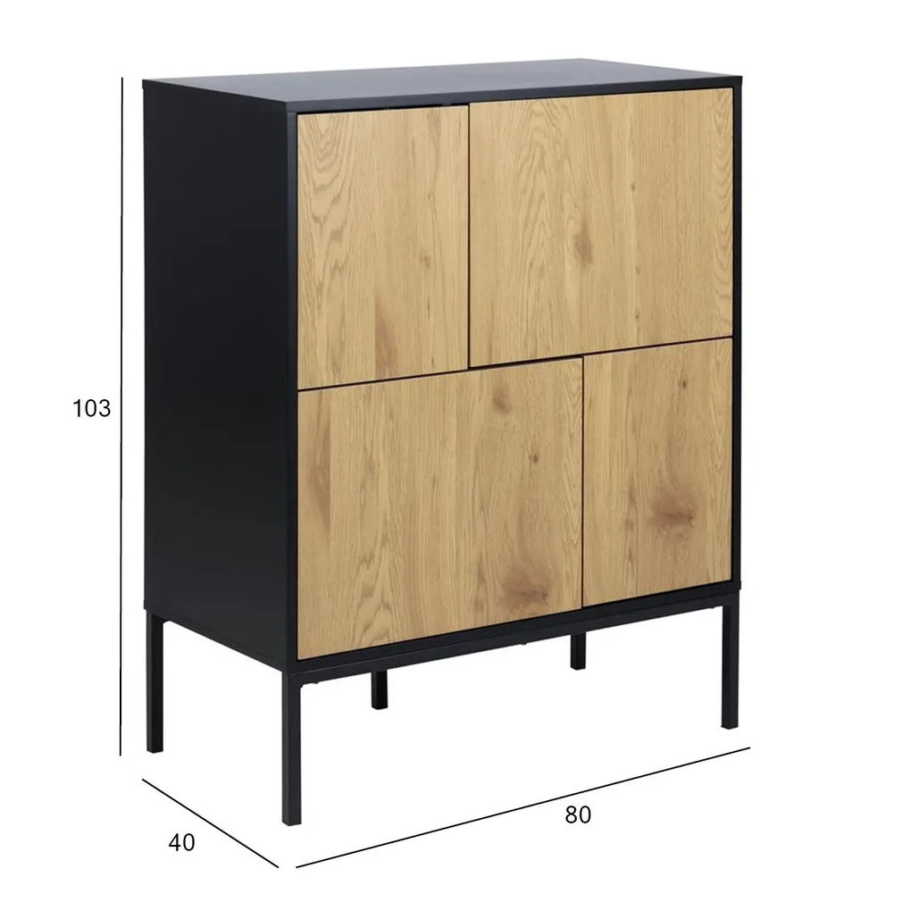 KUMMUT SEAFORD 80X40XH103CM, TAMM/MUST