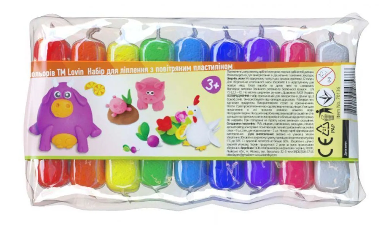 MODELLEERIMISKOMPLEKT LOVIN ÕHULISE SAVIGA 9 VÄRVI