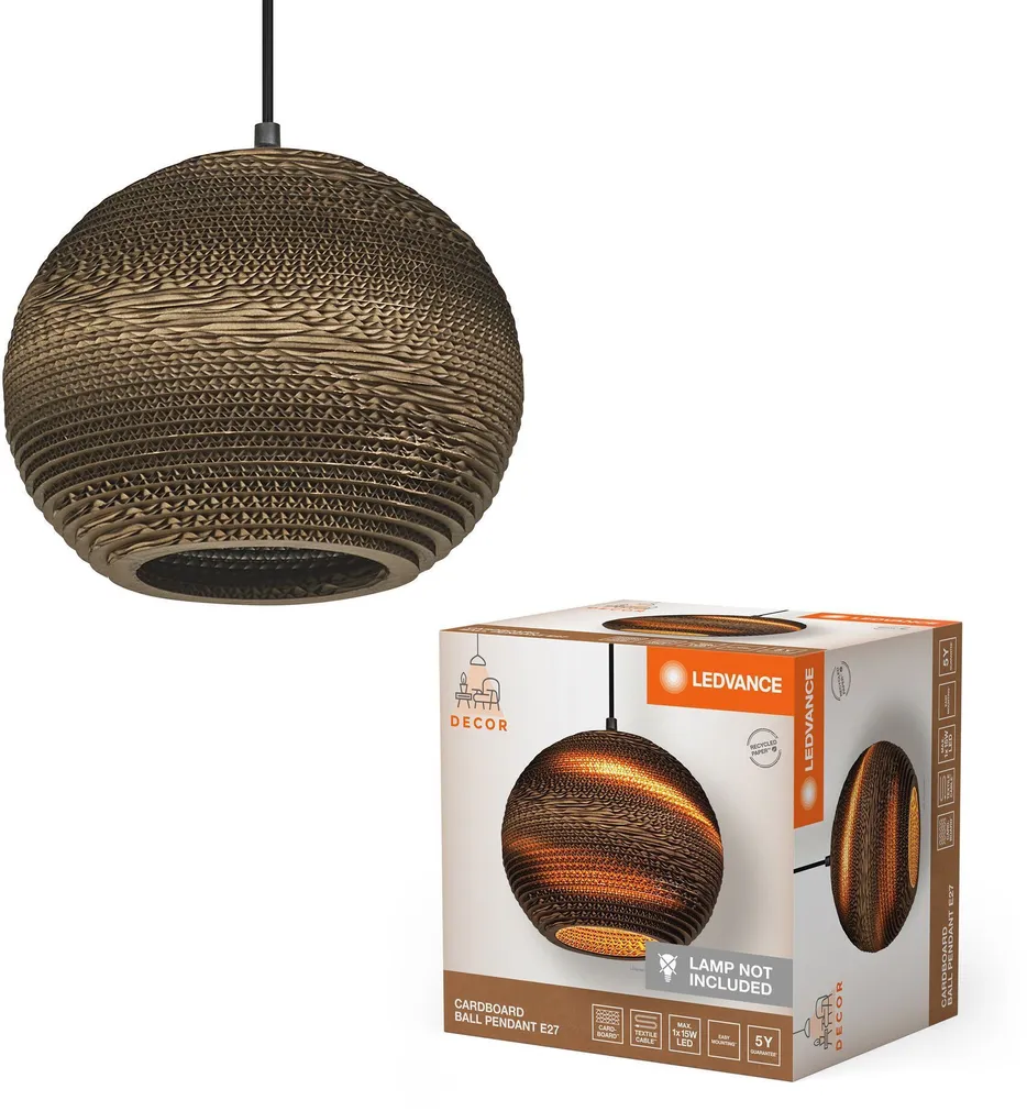 RIPPVALGUSTI LEDVANCE BALL E27 PRUUN