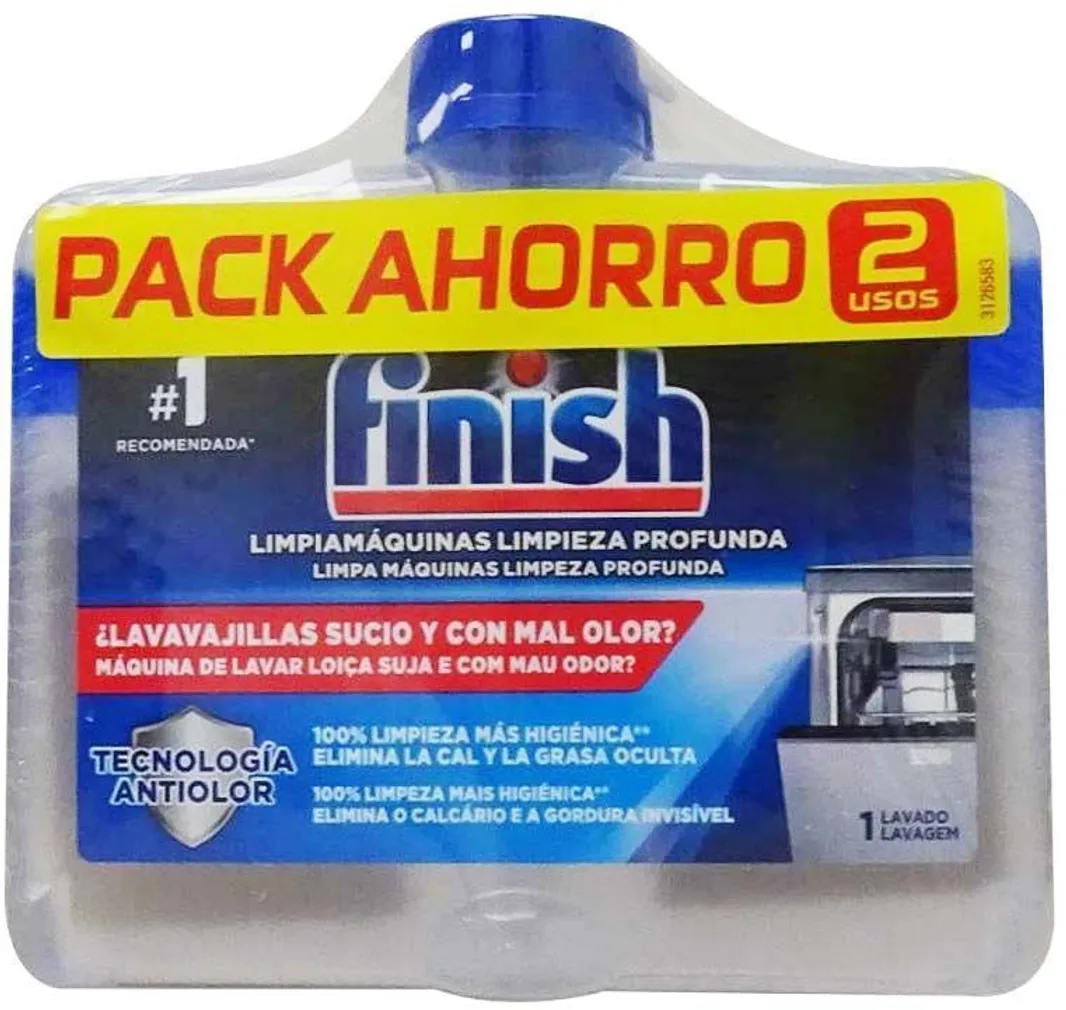 NÕUDEPESUMASINA PUHASTUSVAHEND FINISH 2X250ML