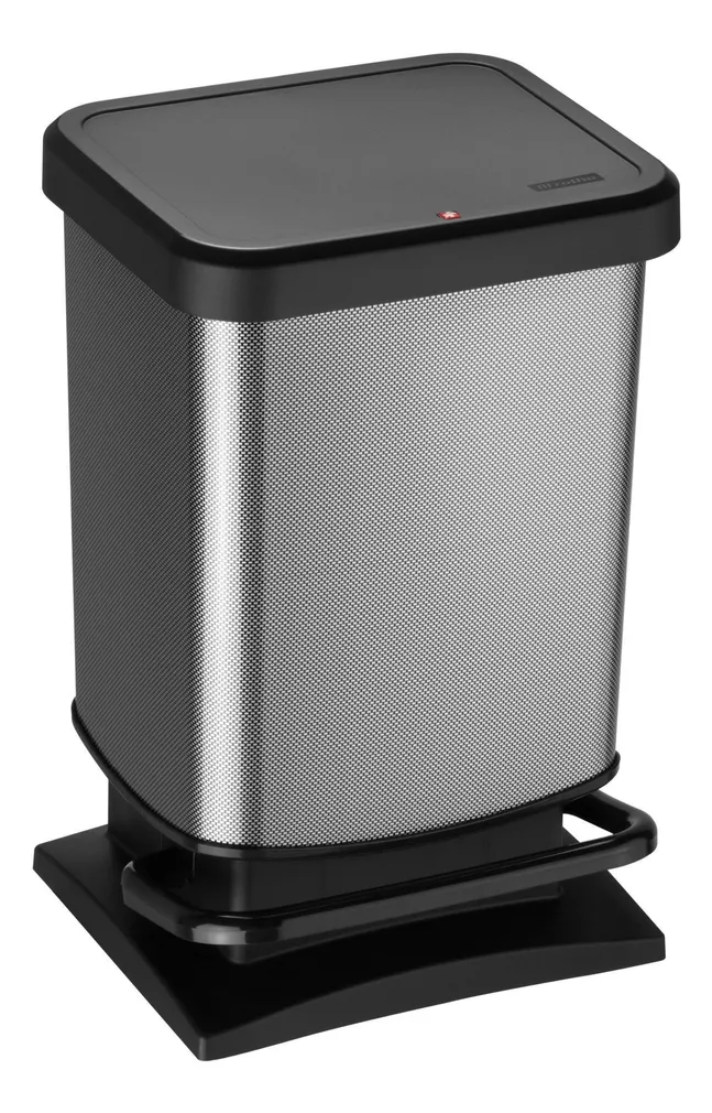PRÜGIKAST PASO PEDAALIGA MUST/METALL 20L