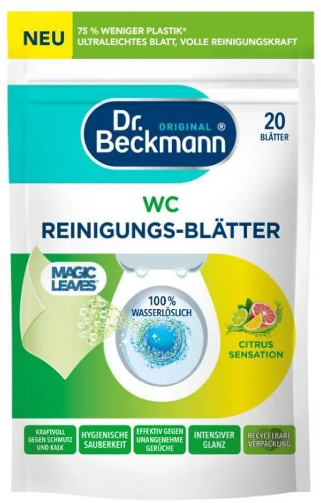 TUALETIPUHASTUSVAHENDI LEHED DR. BECKMANN CITRUS SENSATION 20TK