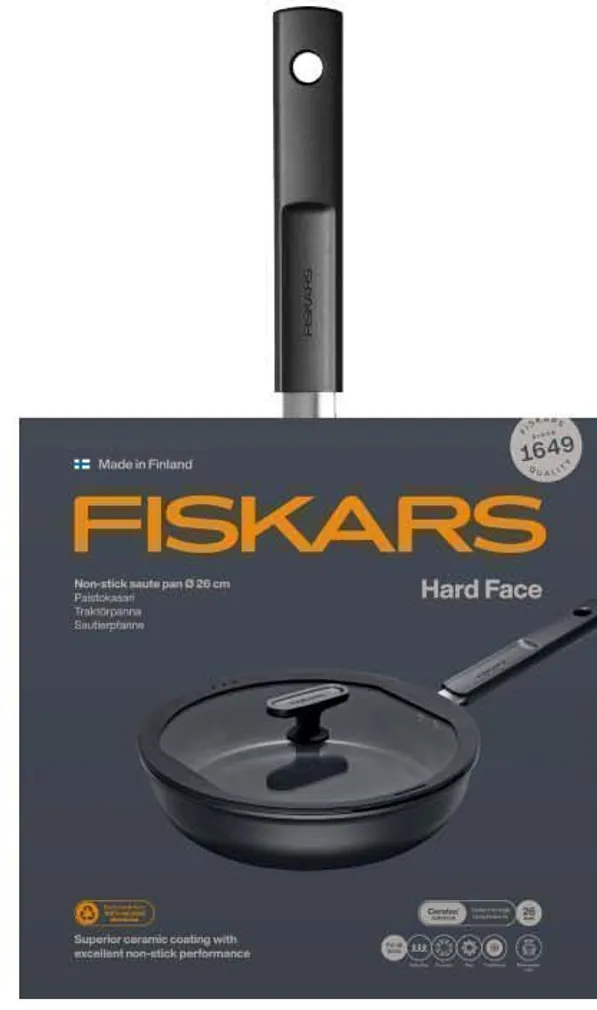 SAUTÉ PANN FISKARS HARD FACE 26CM