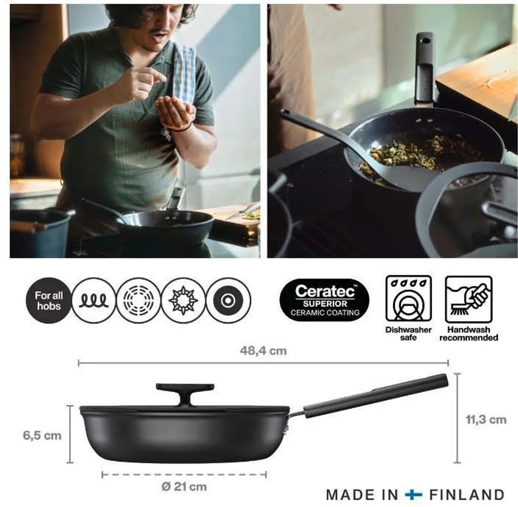 SAUTÉ PANN FISKARS HARD FACE 26CM