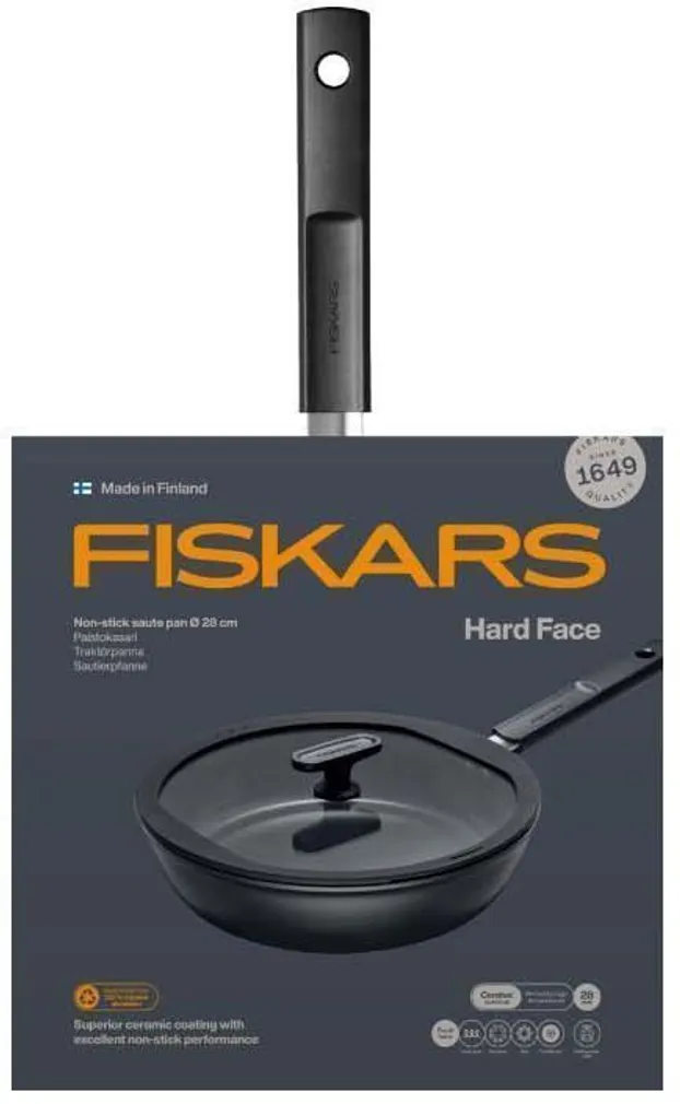 SAUTÉ PANN FISKARS HARD FACE 28CM