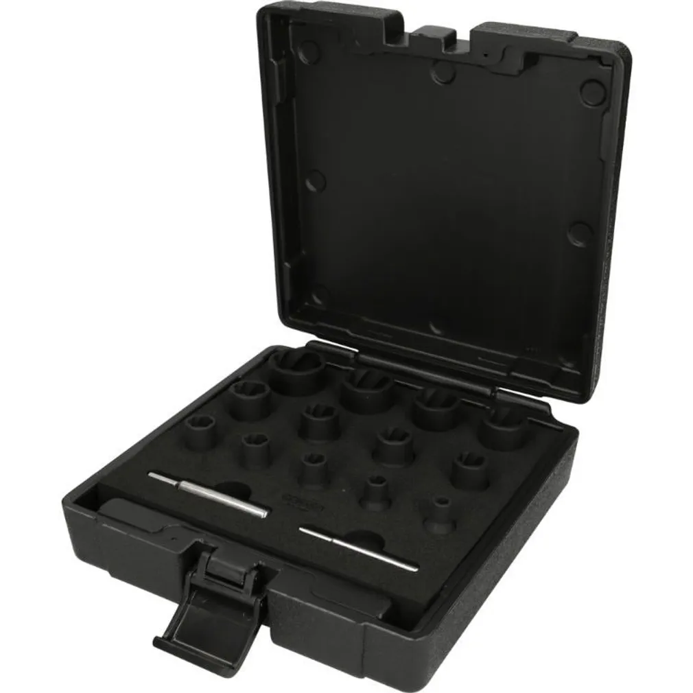 SPIRAALPADRUNITE KOMPLEKT KS TOOLS 1/4´´+1/2´´, 15 OSA