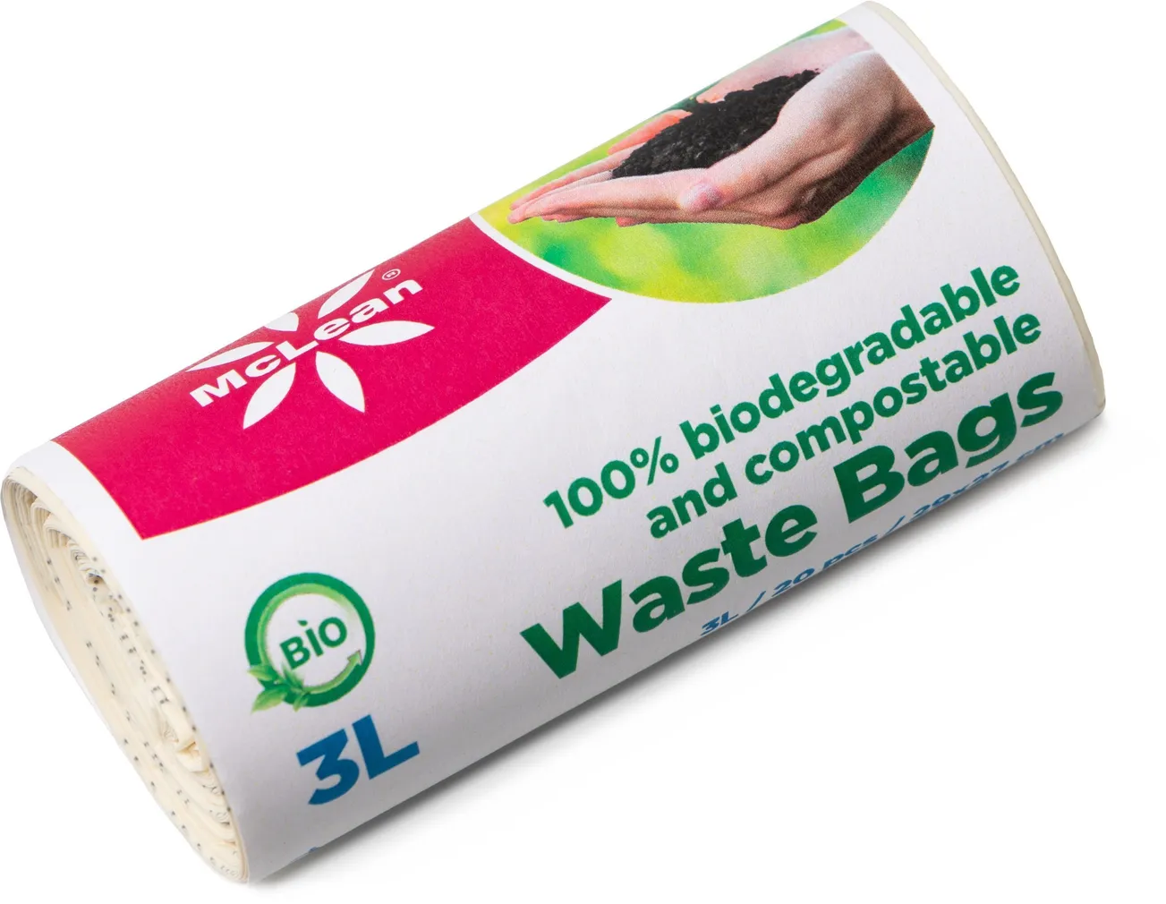 BIOLAGUNEVAD PRÜGIKOTID MCLEAN, 5L, 20TK/RULL