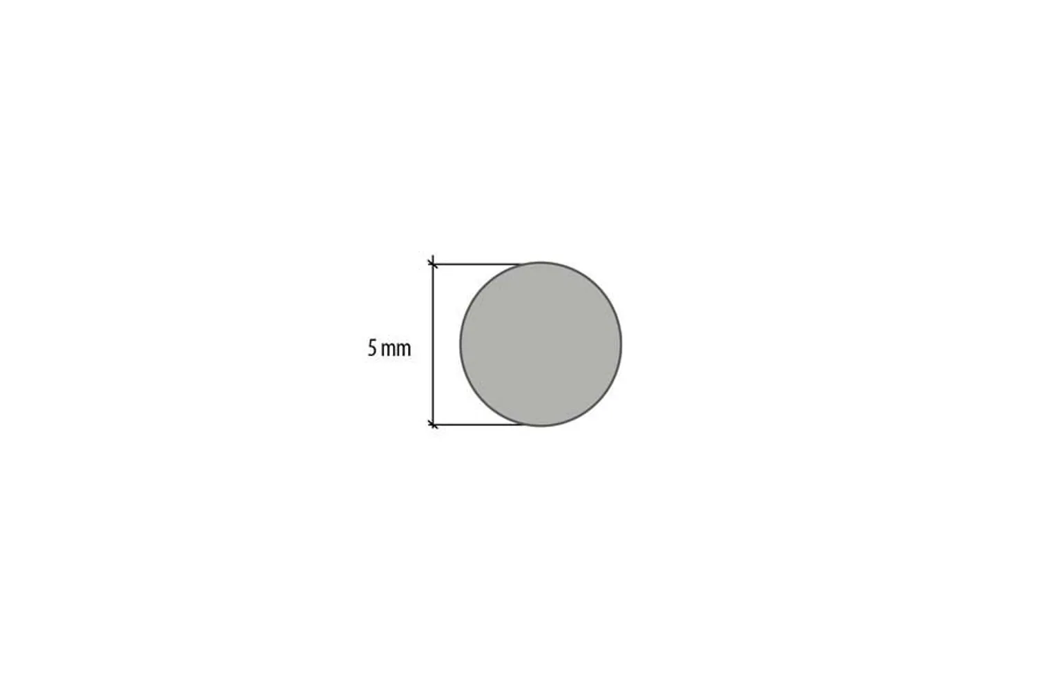 ALUMIINIUM ÜMAR-PROFIIL CEZAR 5X1000MM  