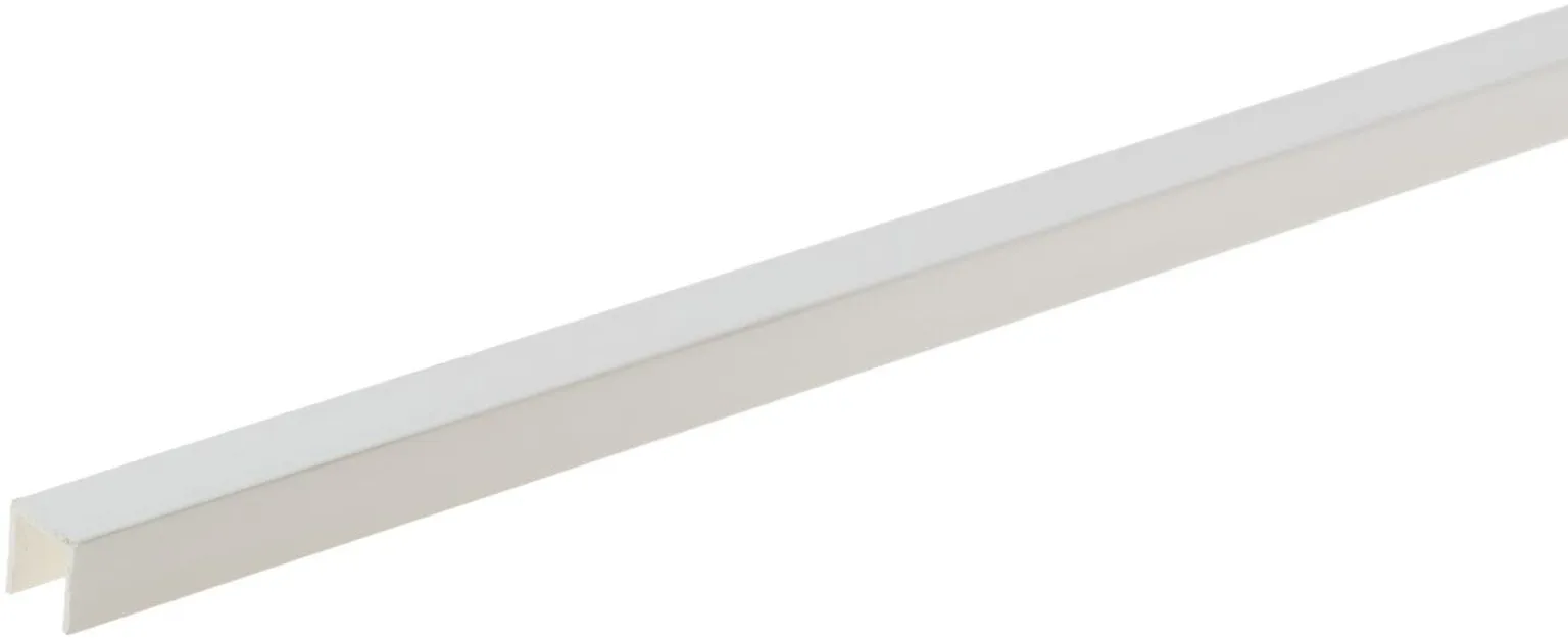 PVC U-PROFIIL CEZAR 10X10X1X2750MM VALGE RAL9003 