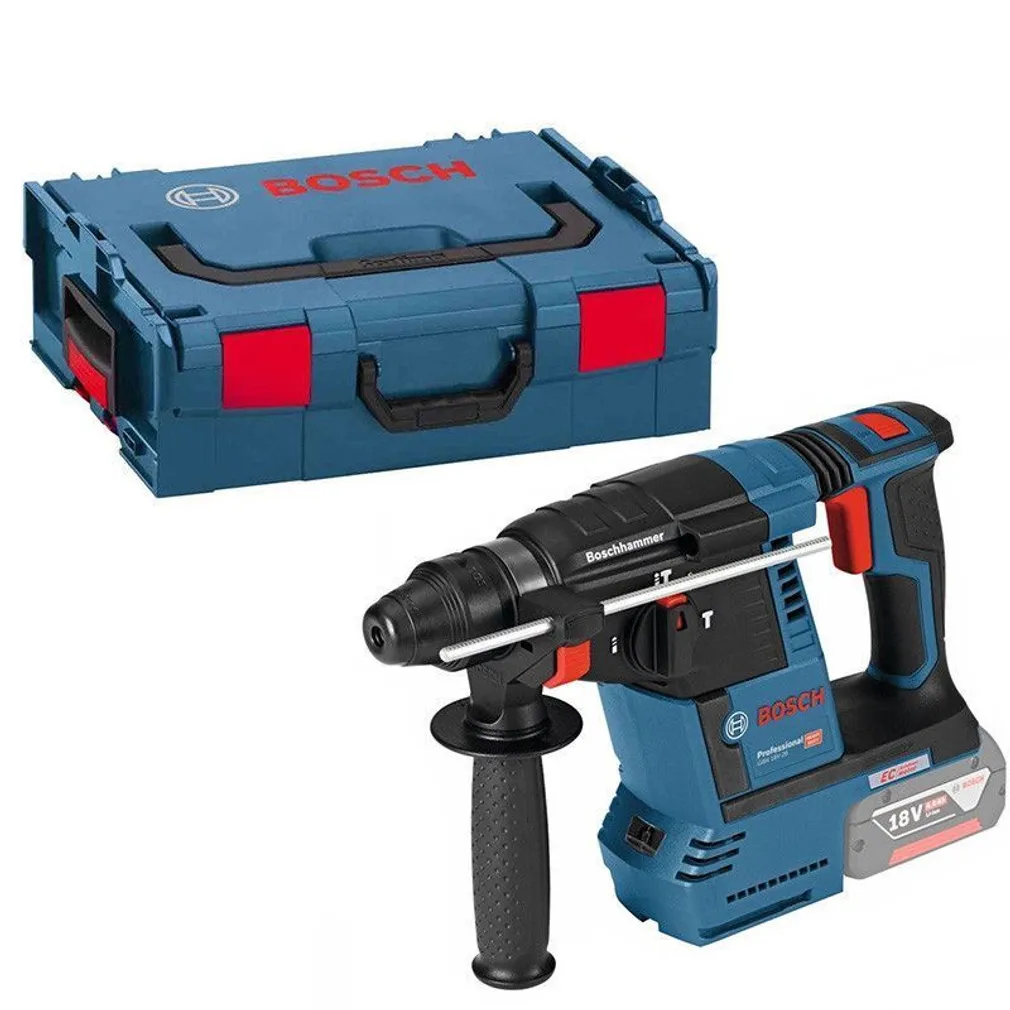 AKUPUURVASAR BOSCH GBH 18V-26, ILMA AKU JA LAADIJATA