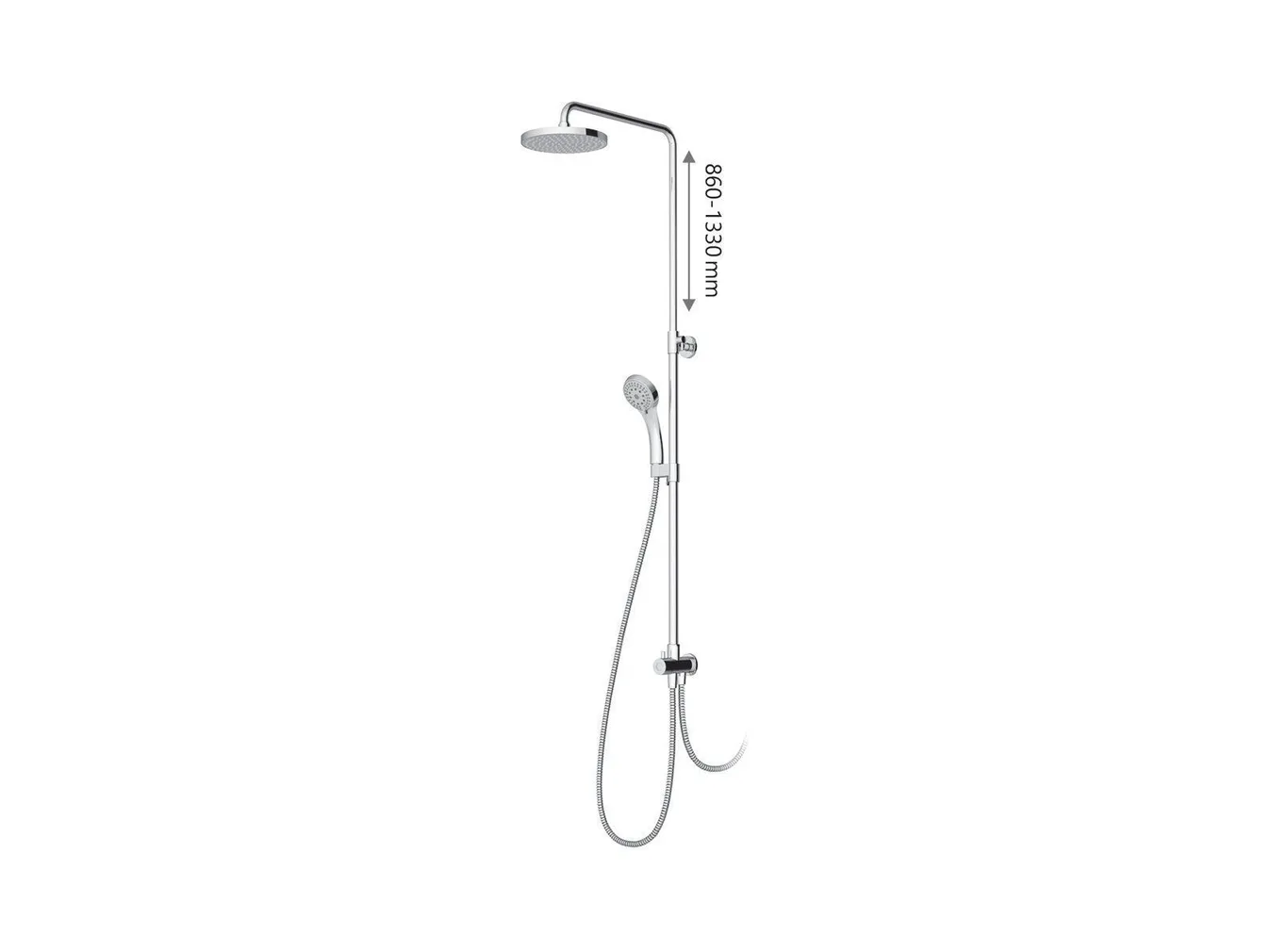 ÜLADUŠI KOMPLEKT RAVAK DS 090.00CR CHROME
