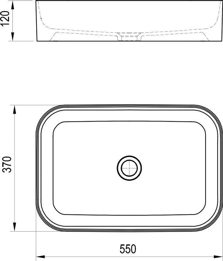KERAAMILINE VALAMU RAVAK CERAMIC SLIM 550 R