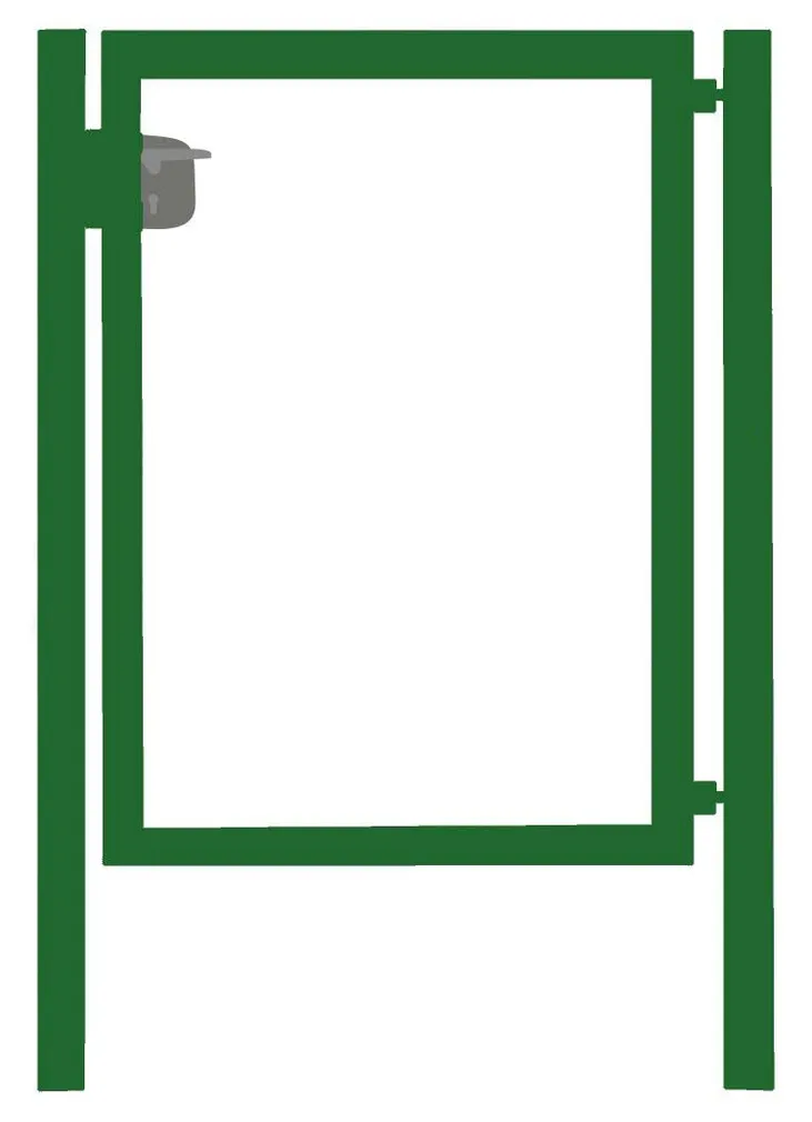 JALGVÄRAVA RAAM LOCINOX LUKUGA 1950X1000MM RAL6005 ZN