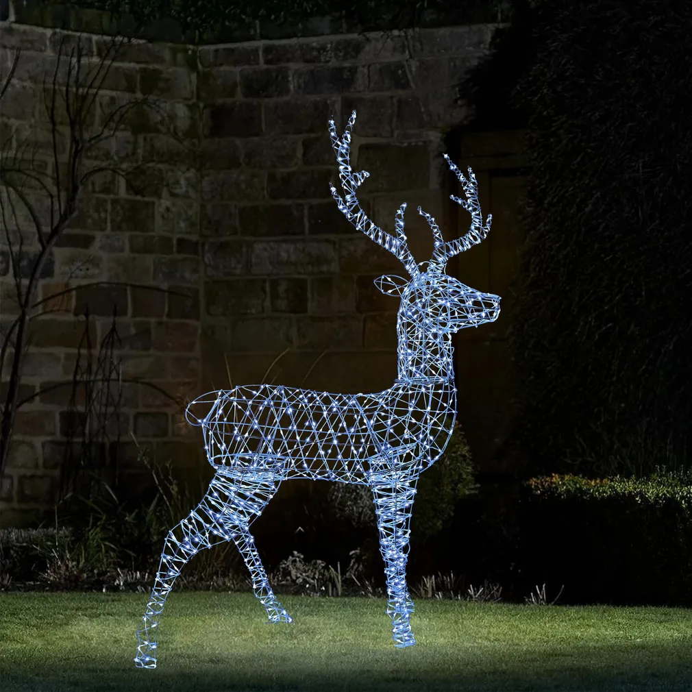 JÕULUKUJU PÕHJAPÕDER 800LED 100X25X150CM KÜLM JA SOE VALGE