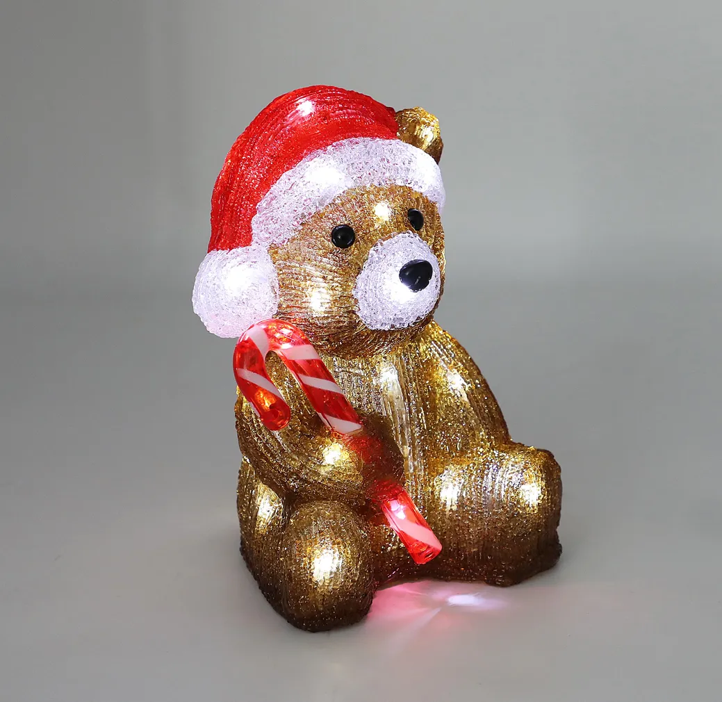 JÕULUKUJU KARU AKRÜÜL 32LED KÜLM VALGE IP44 3XAA