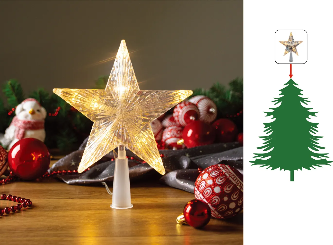 LADVATÄHT 10 LED SOE VALGE