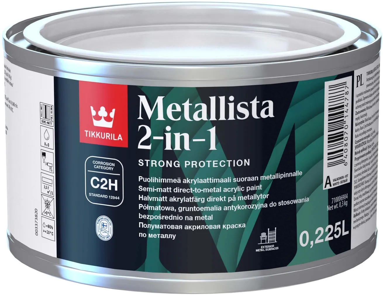 VÄRV TIKKURILA METALLISTA 2-IN-1 C 0,225L