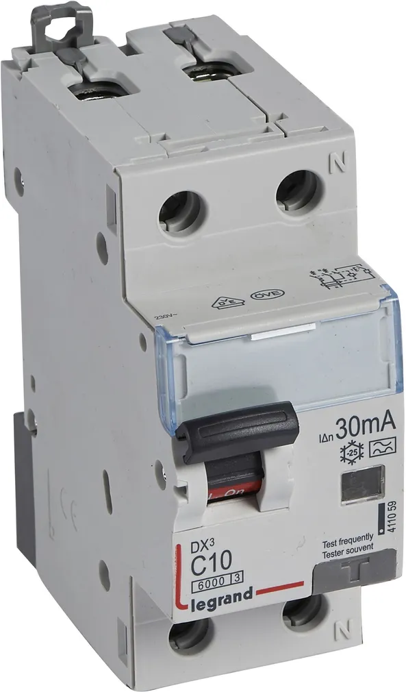 AUTOMAATKAITSE LEGRAND 1F+N C10 6000A 30MA A