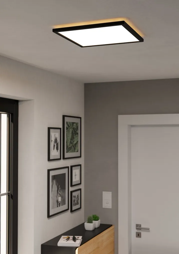 PLAFOON EGLO ROVITO-R IP44 2700-6500K 39X39CM PULT MUST