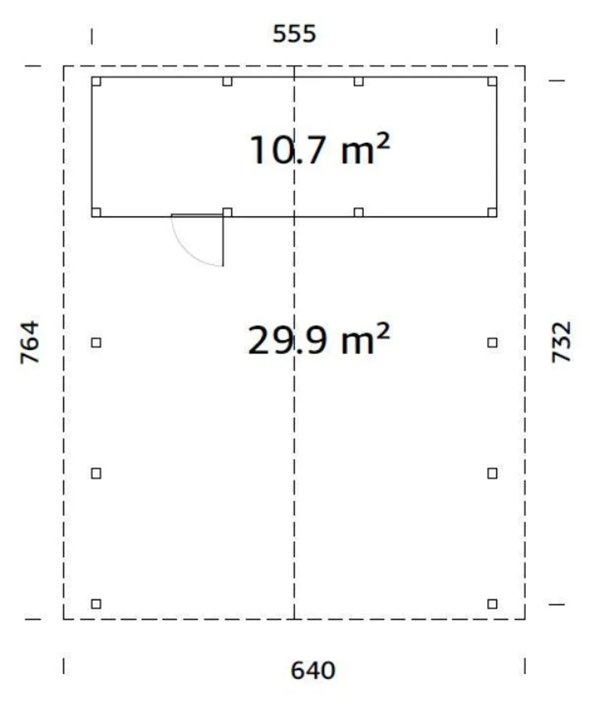 AUTOVARJUALUNE PALMAKO ROBERT 40,6M² KUURIGA