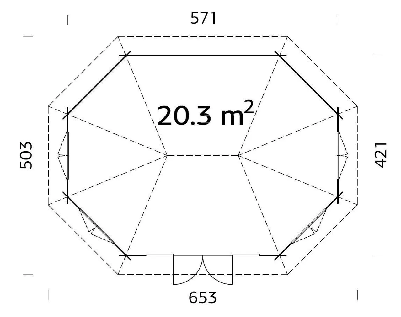 PAVILJON PALMAKO HANNA 20,3M²