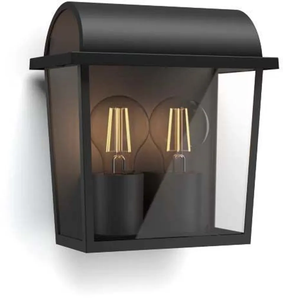 VÄLISVALGUSTI PHILIPS HARVEST SEINALE 2X42W E27 230V MUST