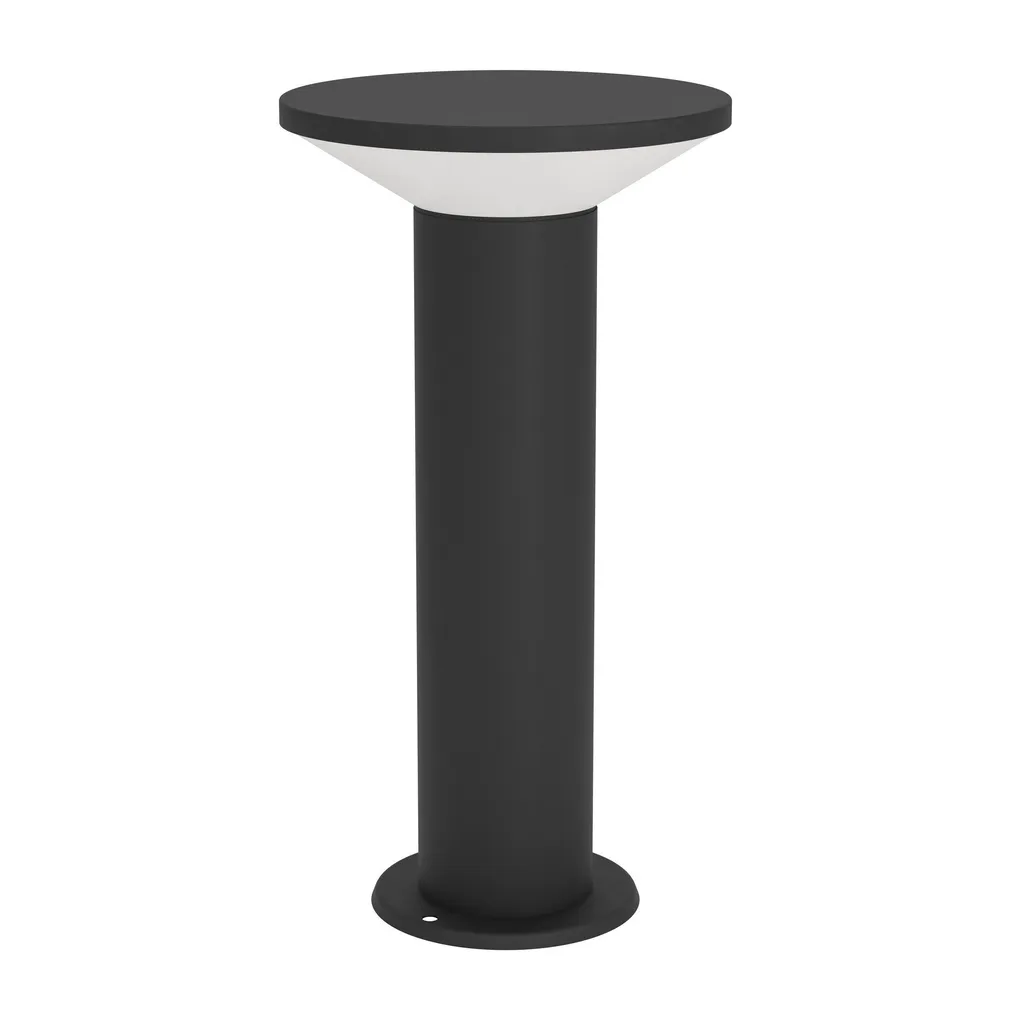 VÄLISVALGUSTI EGLO RIGOSA VÄIKE POST IP44 MUST/VALGE