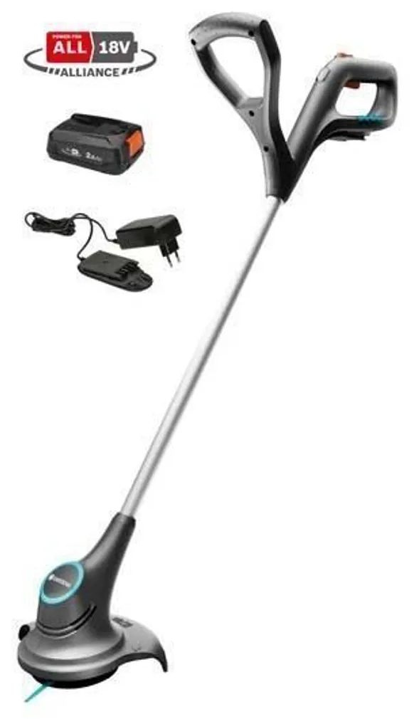 MURUTRIMMER GARDENA SMALLCUT 23/18V P4A, AKU JA LAADIJAGA