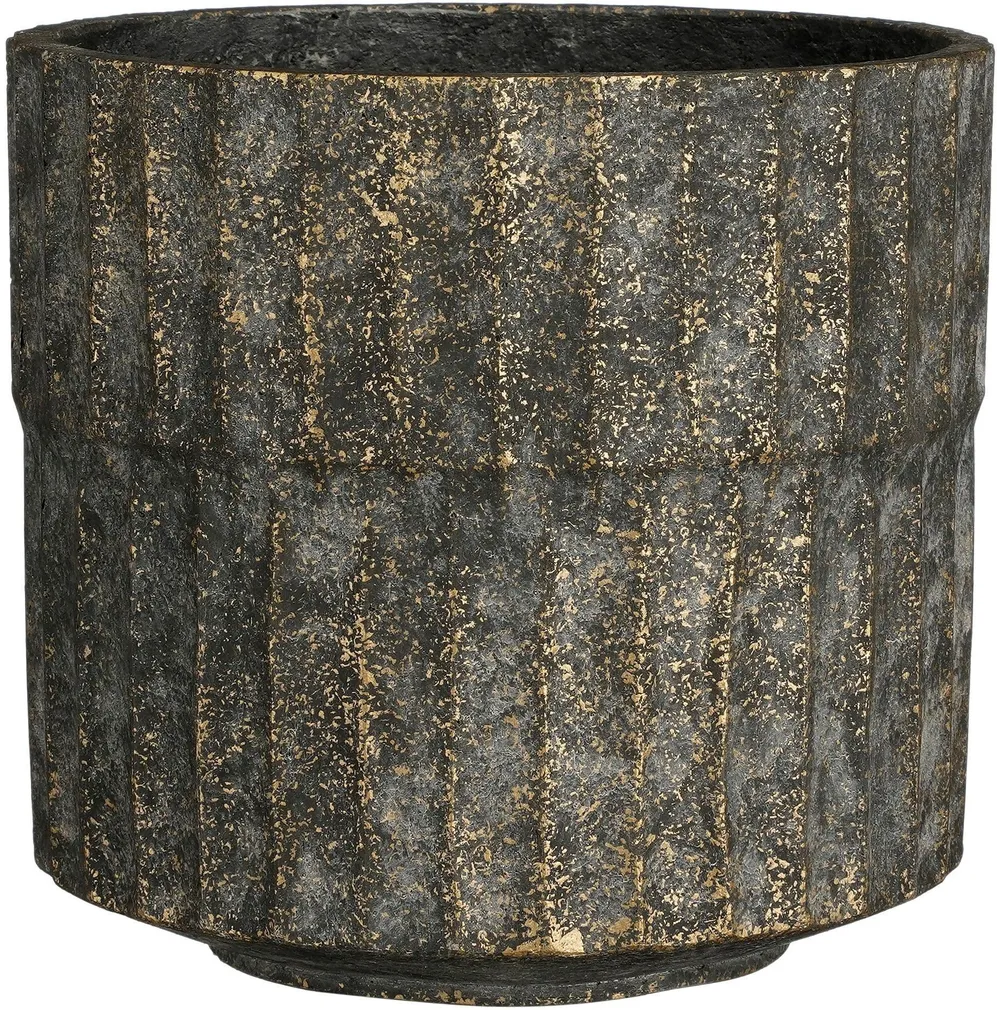 ÜMBRISPOTT MICA DECORATIONS APIRO 21X22,5CM MUST