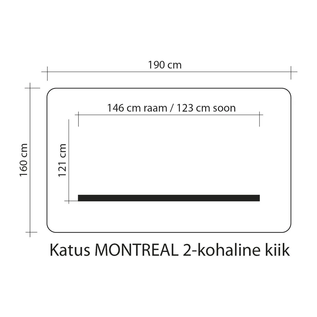 KIIGEKATUS MONTREAL-2 160X190CM