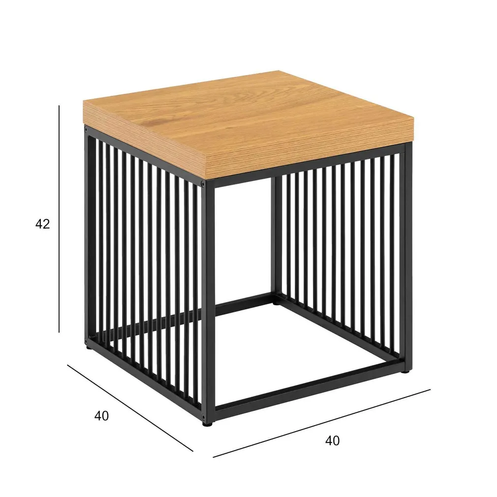 ABILAUD STRINGTON 40X40XH42CM, NATURAALNE