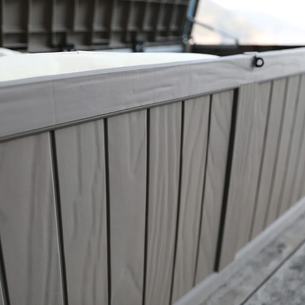 SÄILITUSKAST PRAIA 143X67,5X60,5CM/450L, MUST PLASTIK