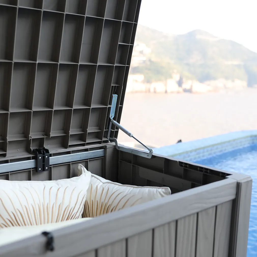 SÄILITUSKAST PRAIA 143X67,5X60,5CM/450L, MUST PLASTIK