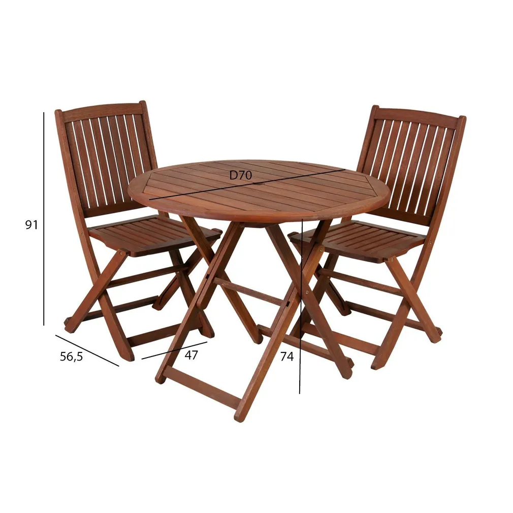 RÕDUKOMPLEKT NANTES LAUD JA 2 TOOLI, MERANTI