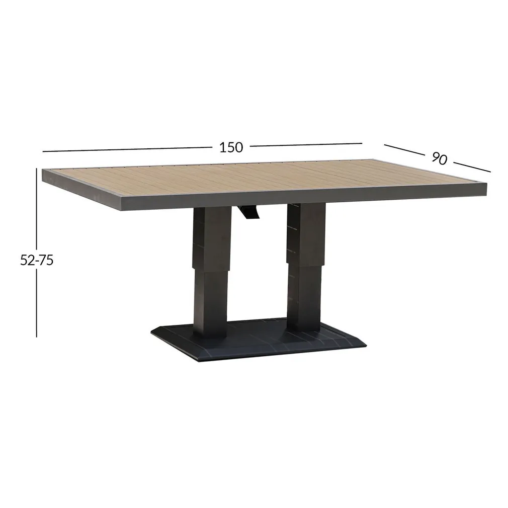 LAUD PARKER 150X90XH52-75CM, HALL