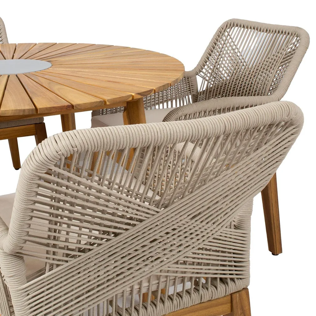 AIAMÖÖBLIKOMPLEKT FLORIDA LAUD JA 4 TOOLI, BEEŽ