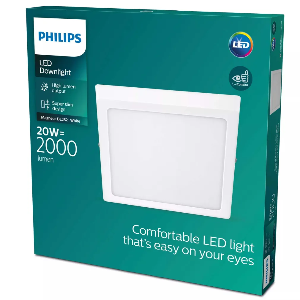 PLAFOON PHILIPS MAGNEOS DL252 KANDILINE 20W 2700K IP20 VALGE