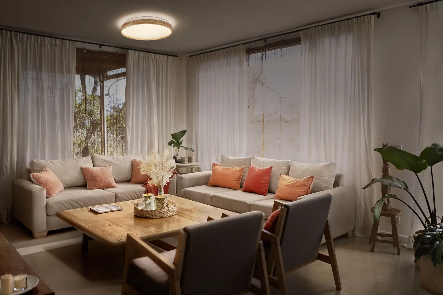 PLAFOON LEDVANCE ORBIS ALISON 395MM 24W VALGE/PUIT