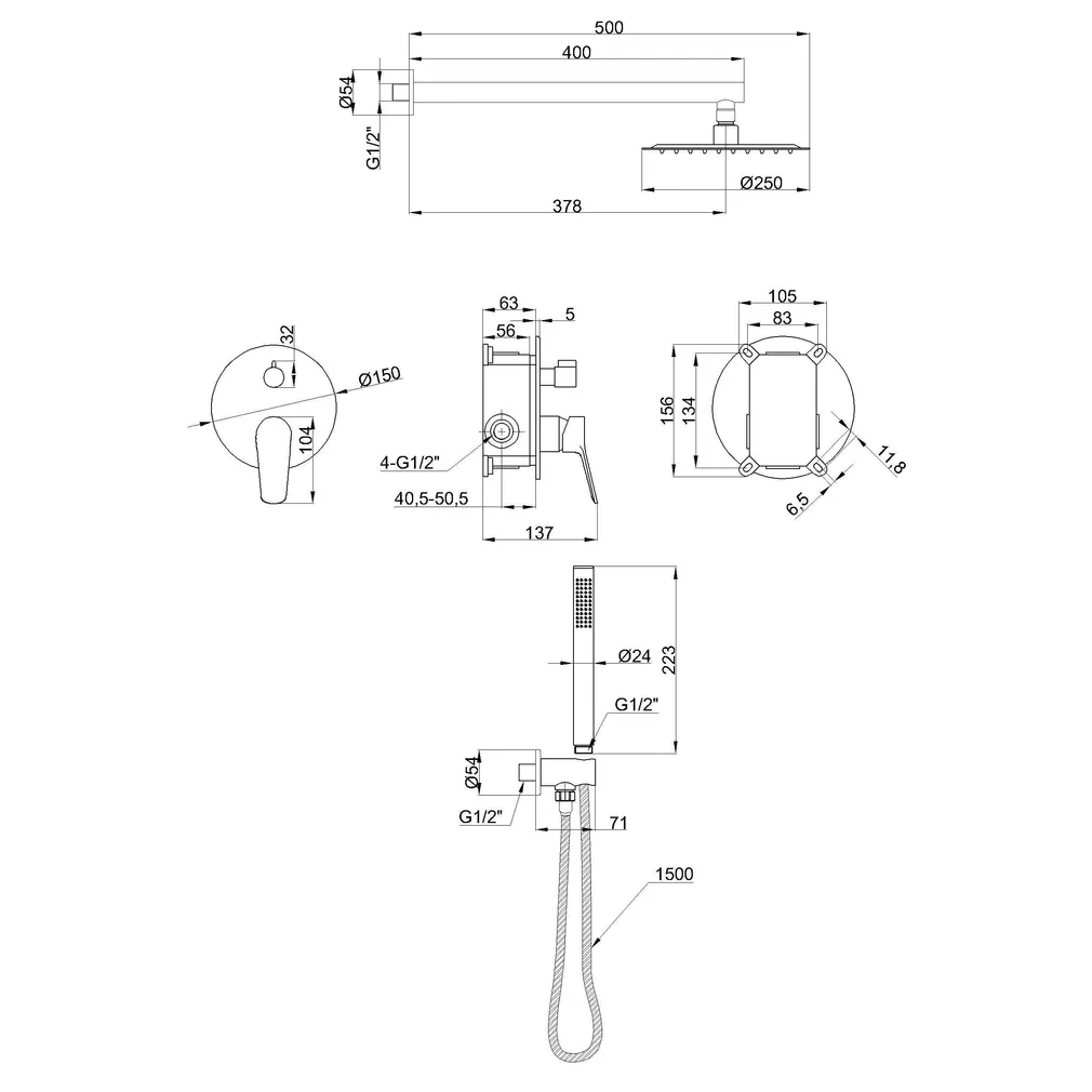 ÜLADUŠI KOMPLEKT INVENA 2F ALONIA TREND KULDNE PEIDETUD