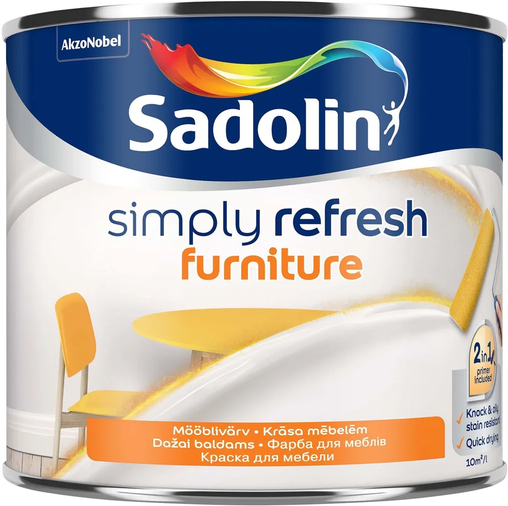 MÖÖBLIVÄRV SADOLIN SIMPLY REFRESH BW 0,5L VALGE MATT