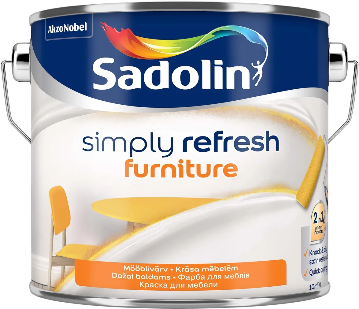 MÖÖBLIVÄRV SADOLIN SIMPLY REFRESH BC 2,33L LÄBIPAISTEV MATT