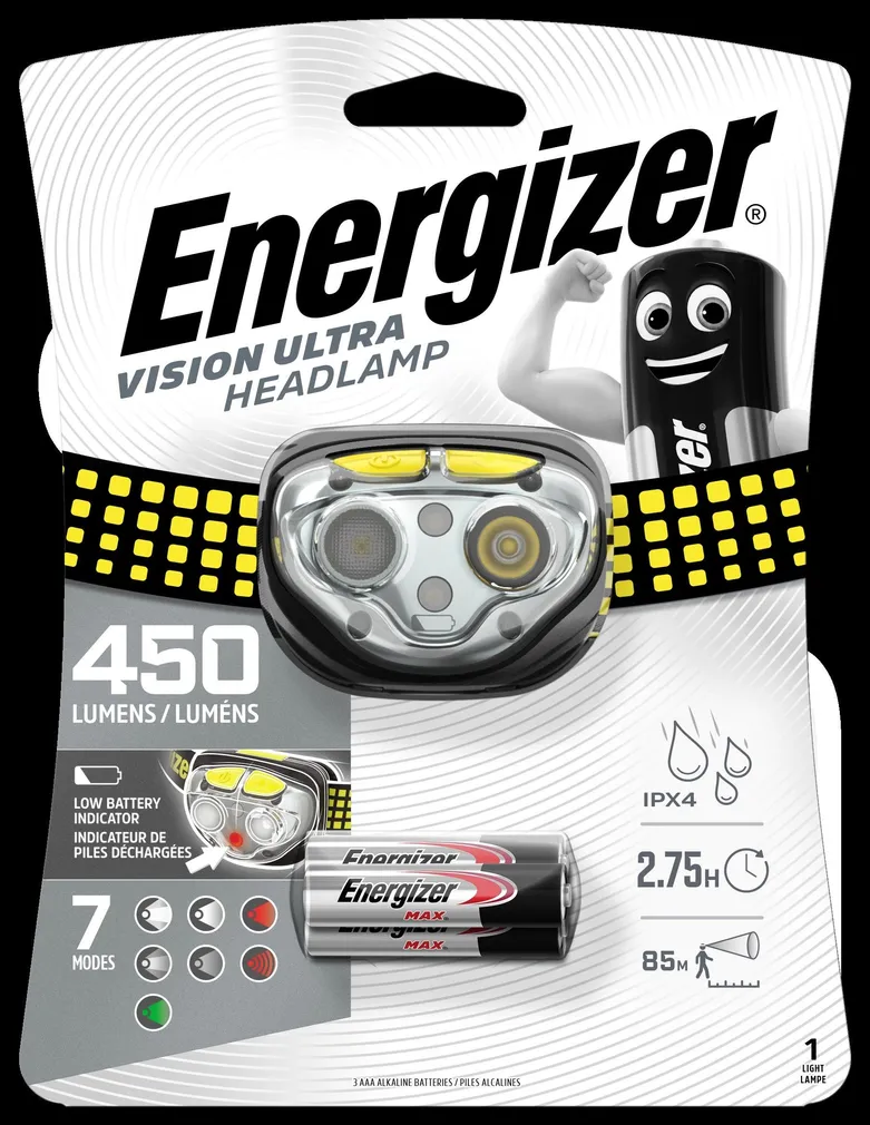 PEALAMP ENERGIZER VISION ULTRA LED 30-450LM 3XAAA