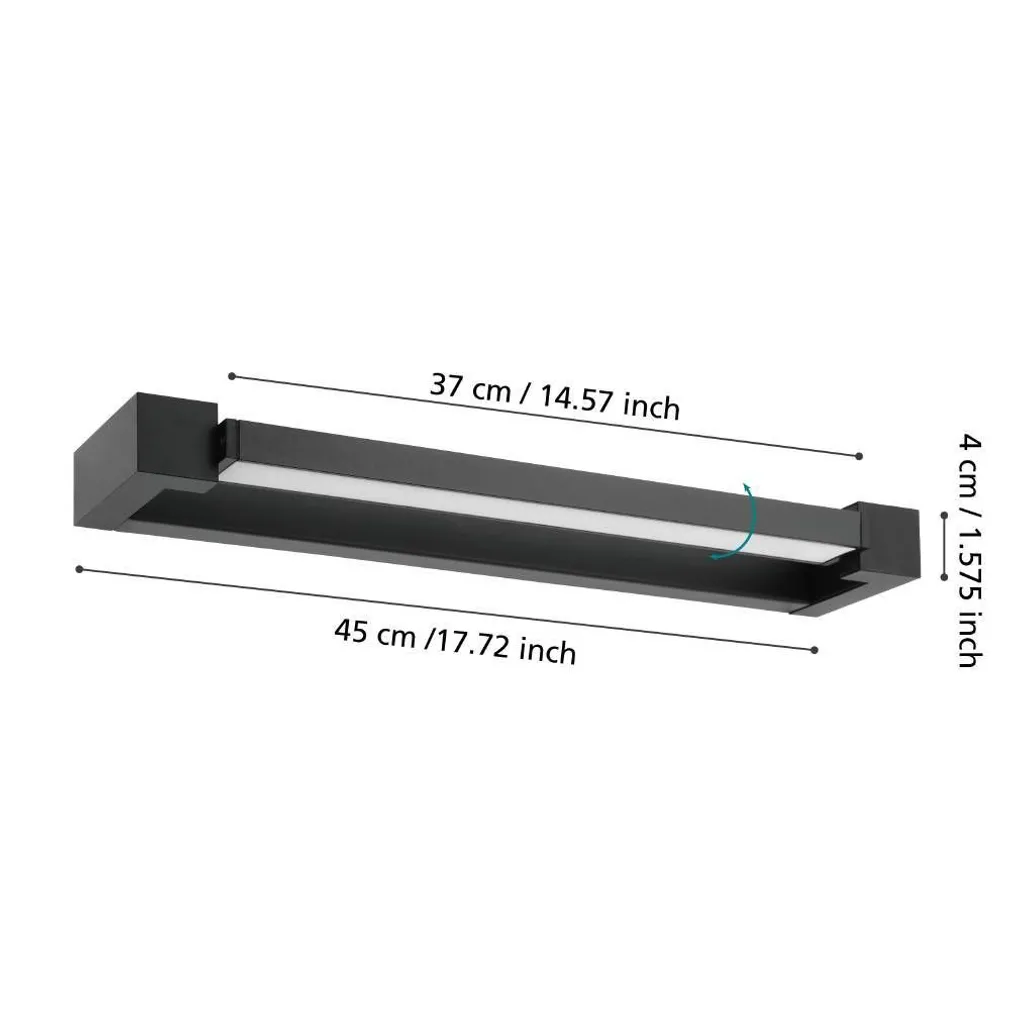 PEEGLIVALGUSTI EGLO GEMILIANA LED 8,9W 45CM MUST