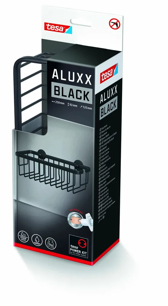 DUŠIKORV TESA ALUXX MUST ÜHE KORVIGA