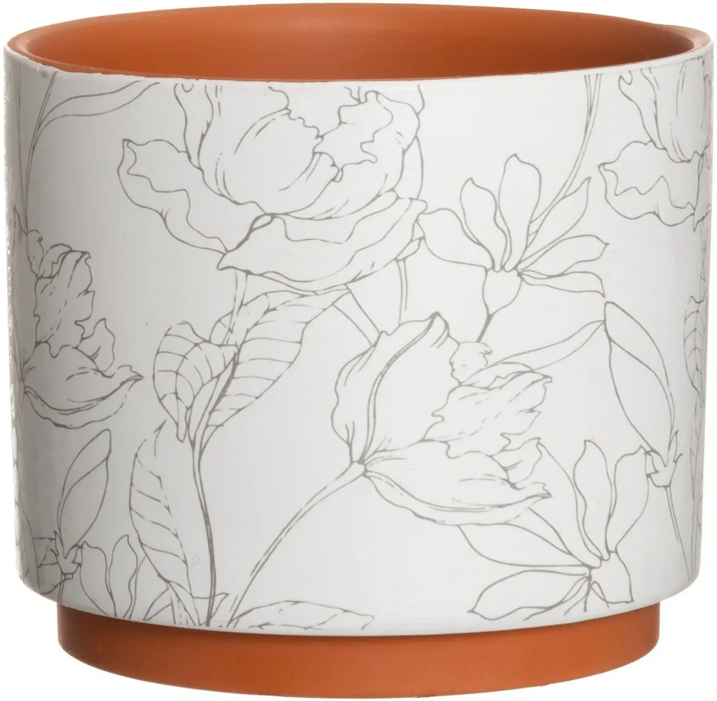 LILLEPOTT 4LIVING CORA 20CM, VALGE