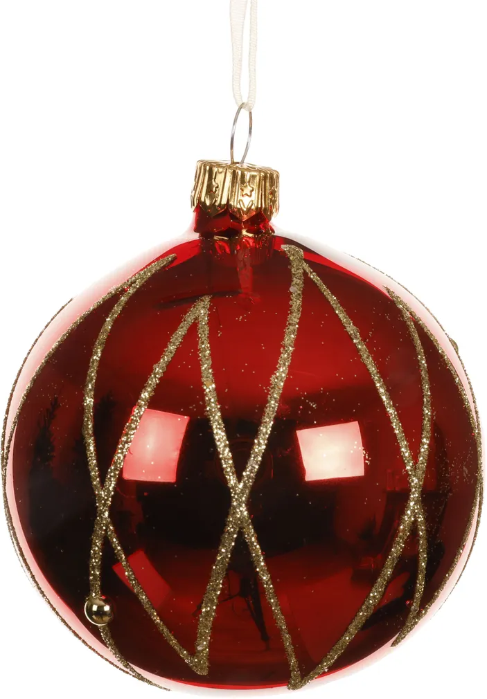 JÕULUKUUL JOONED Ø8CM KLAAS PUNANE