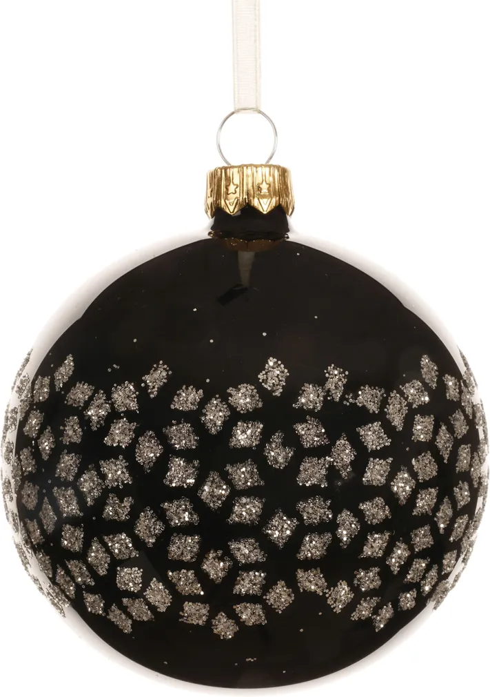 JÕULUKUUL SÄDELUS Ø8CM KLAAS MUST